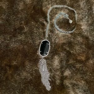 Black and silver Kendra Scott necklace